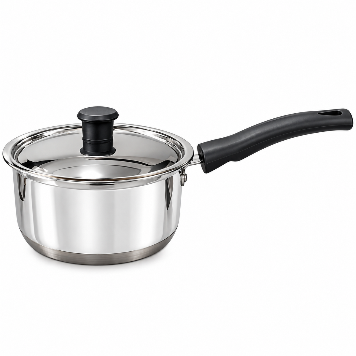 Two Tone Sauce Pan With Lid Stainless Steel