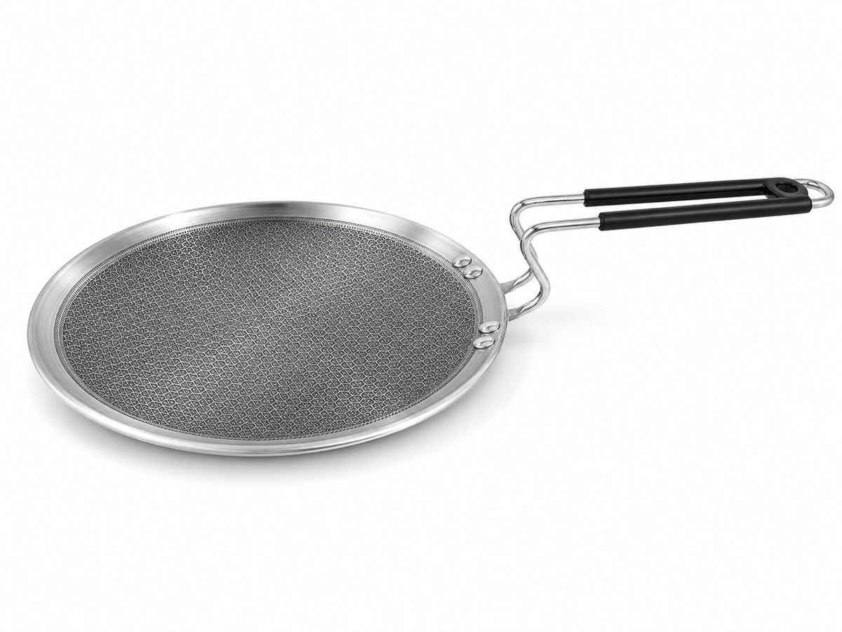 Stainless steel textured tawa